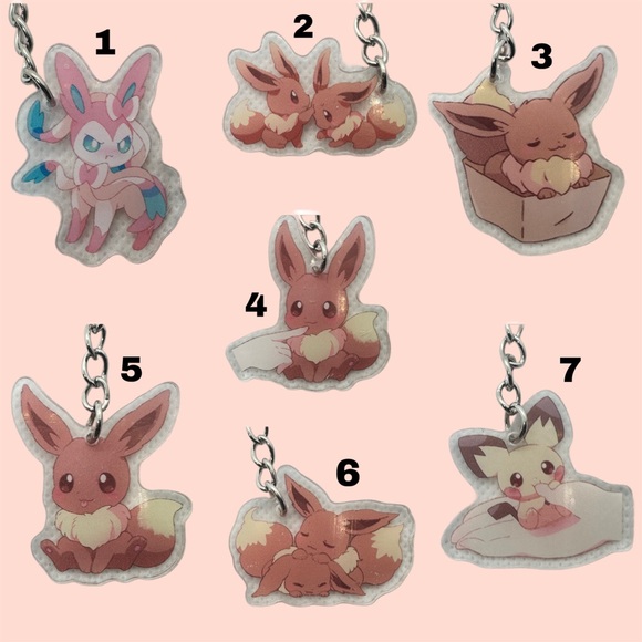 Eevee Keychains/Ornaments - Picture 4 of 5